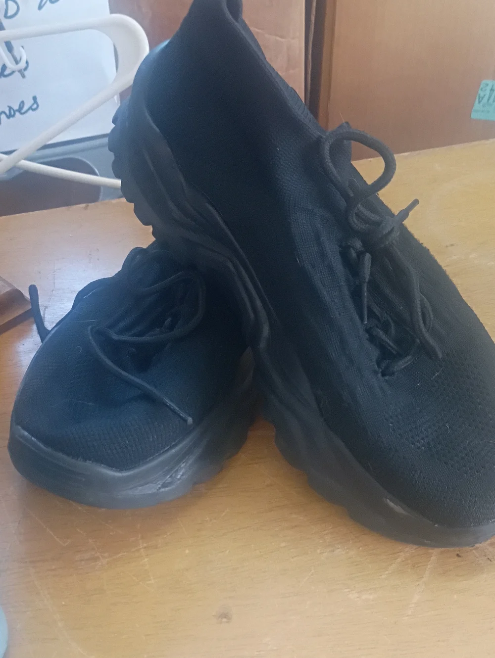 Men's Black Athletic Slip-On Sneakers